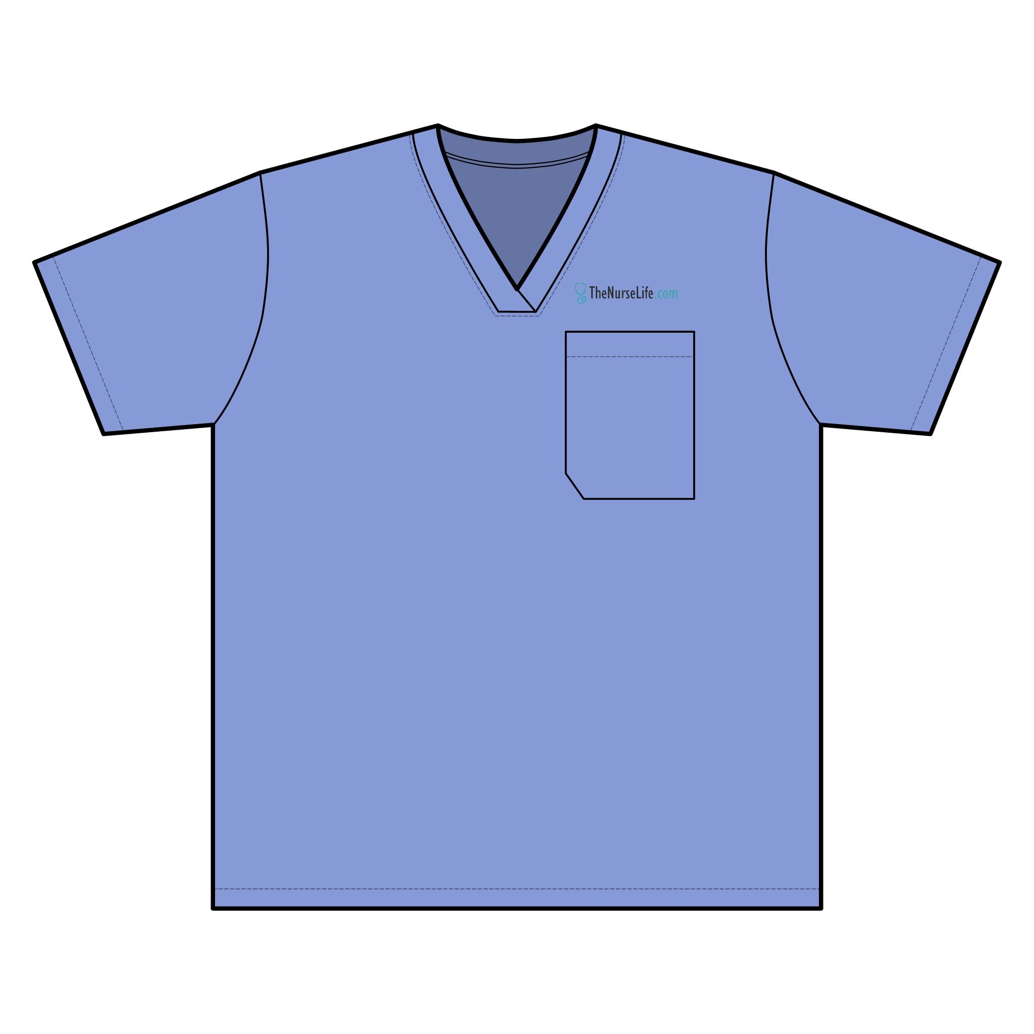 The Nurse Life Wide Logo — Women’s Scrub Top - Image 17