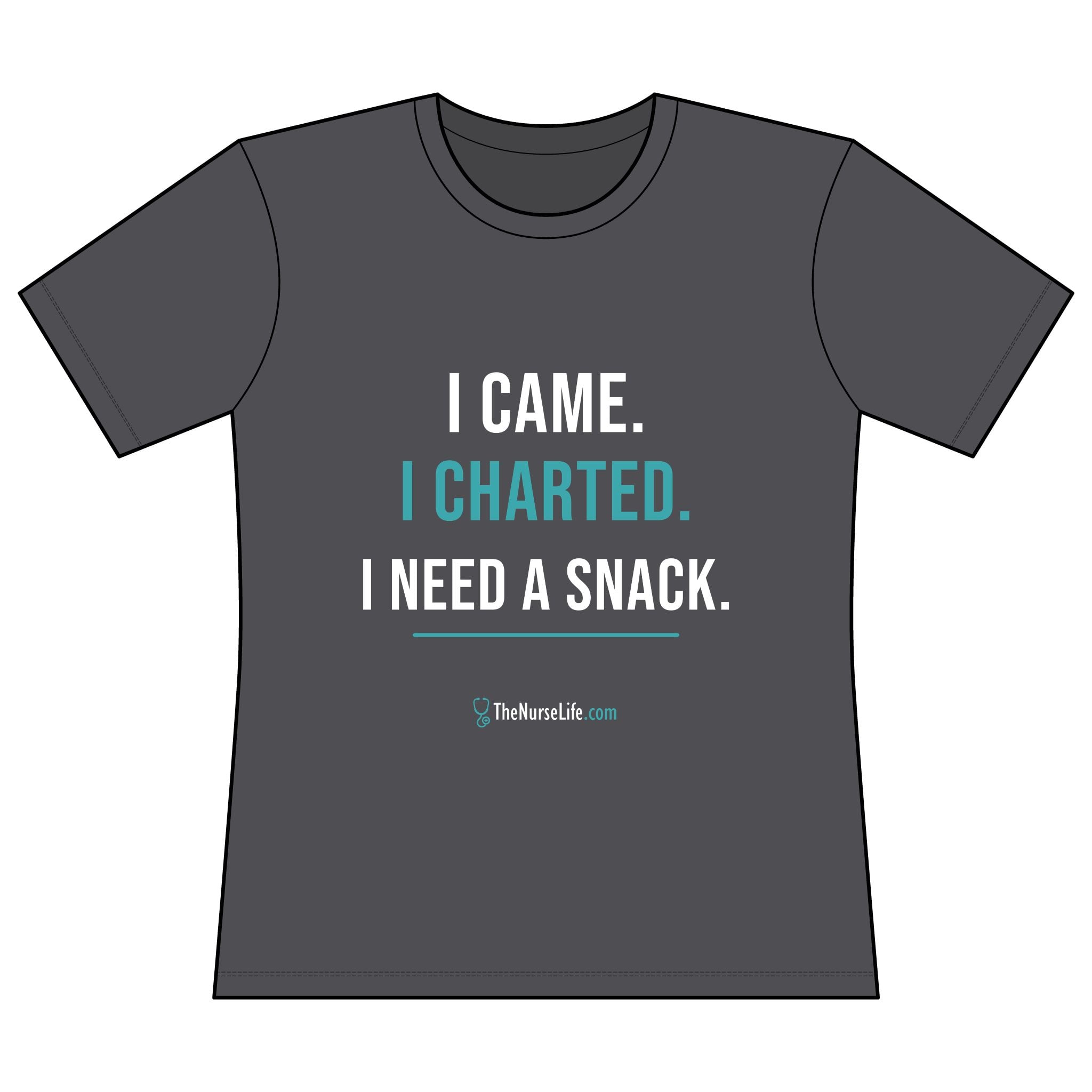 I Came. I Charted. I Need a Snack. — Women’s Fitted Tee - Image 13