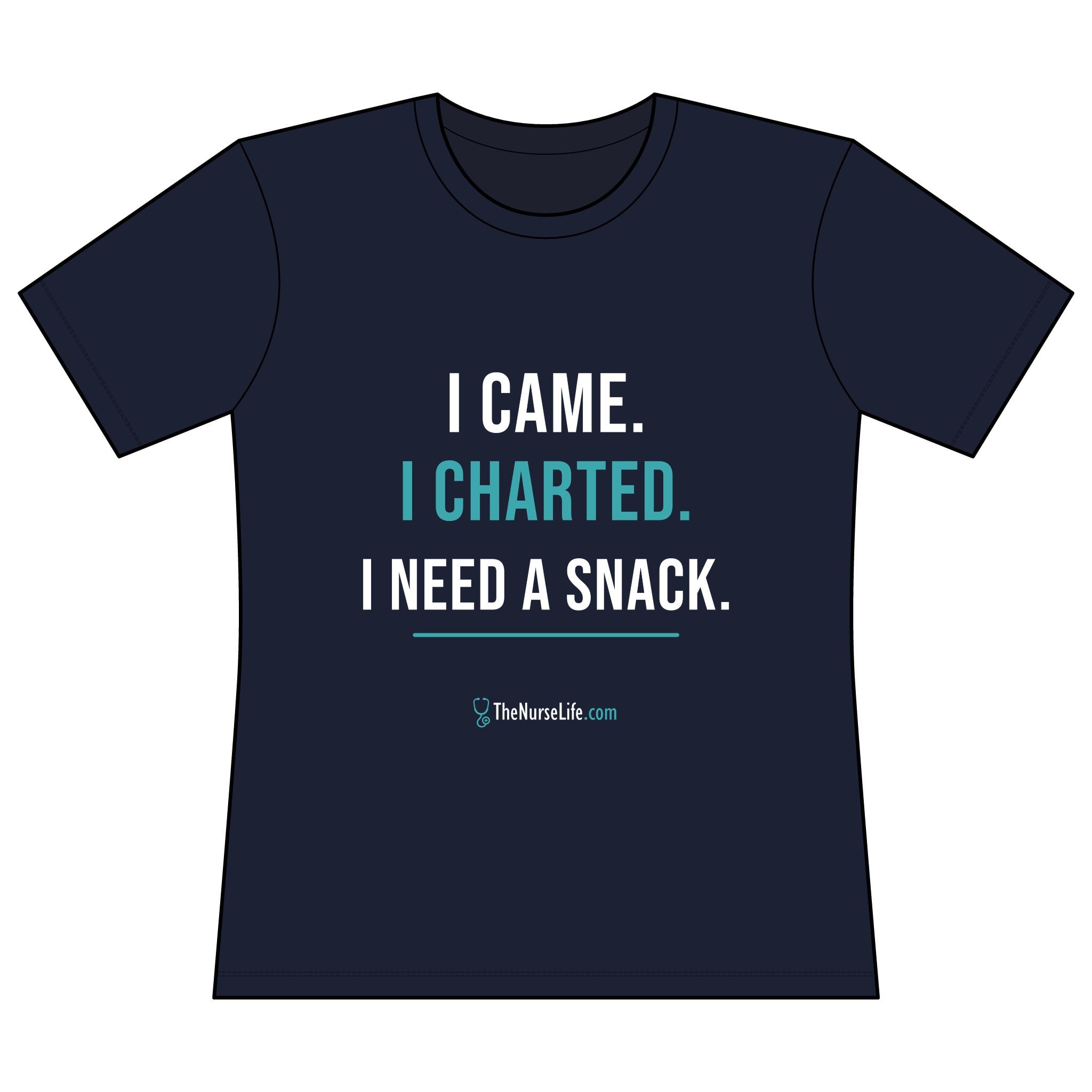 I Came. I Charted. I Need a Snack. — Women’s Fitted Tee - Image 17