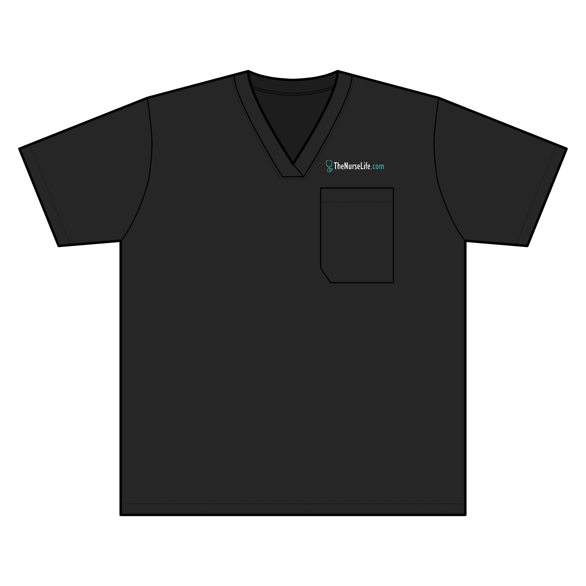 The Nurse Life Wide Logo — Women’s Scrub Top - Image 5