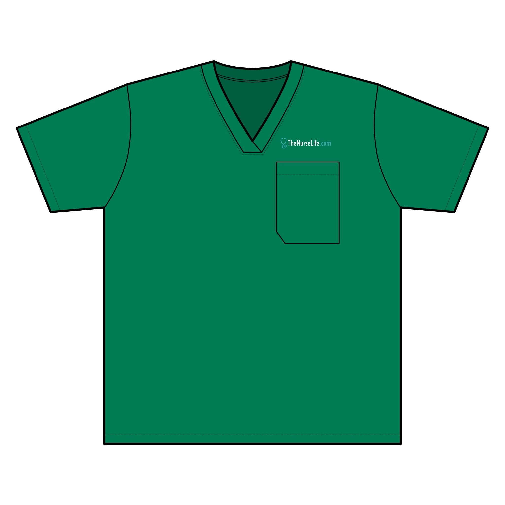 The Nurse Life Wide Logo — Women’s Scrub Top - Image 9