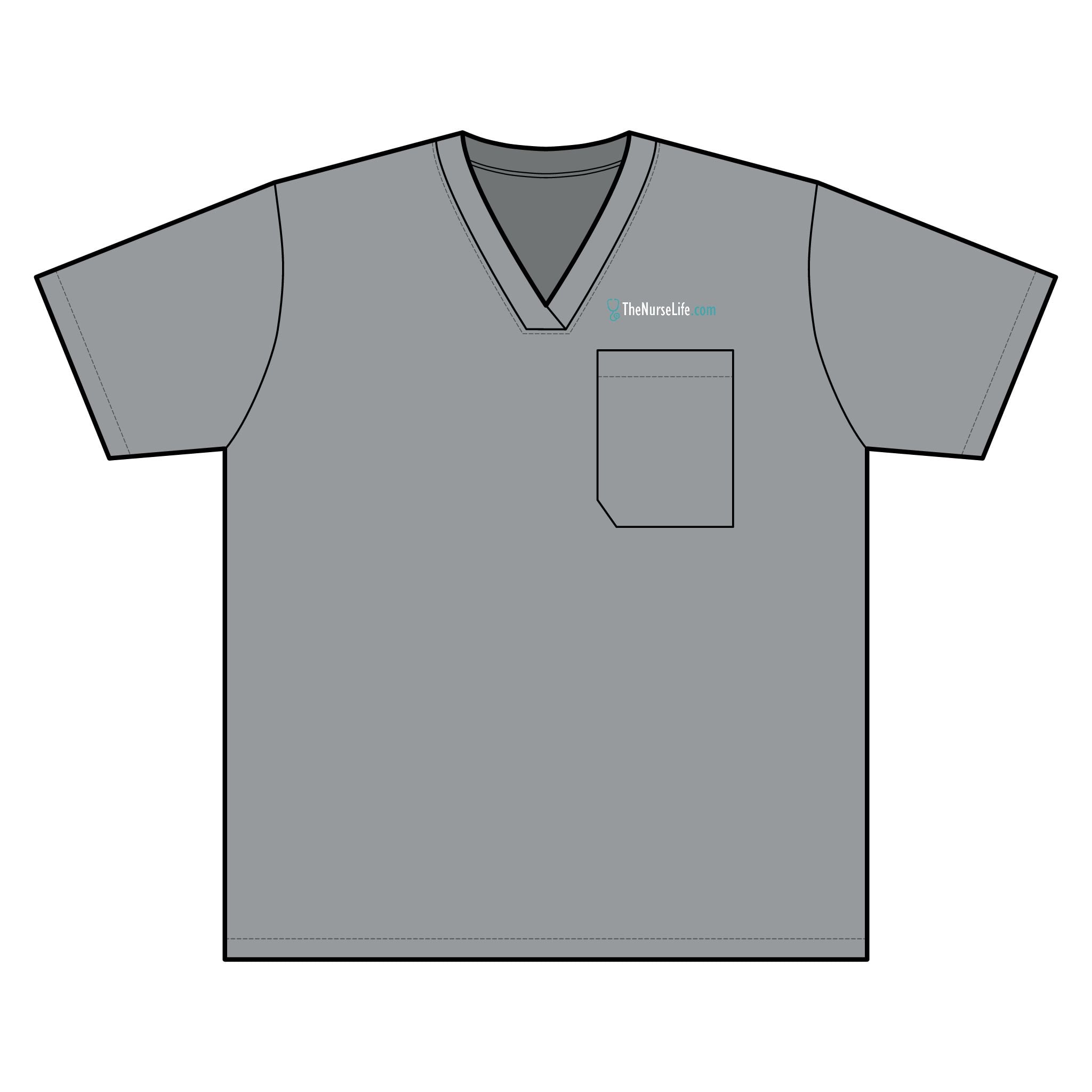 The Nurse Life Wide Logo — Women’s Scrub Top