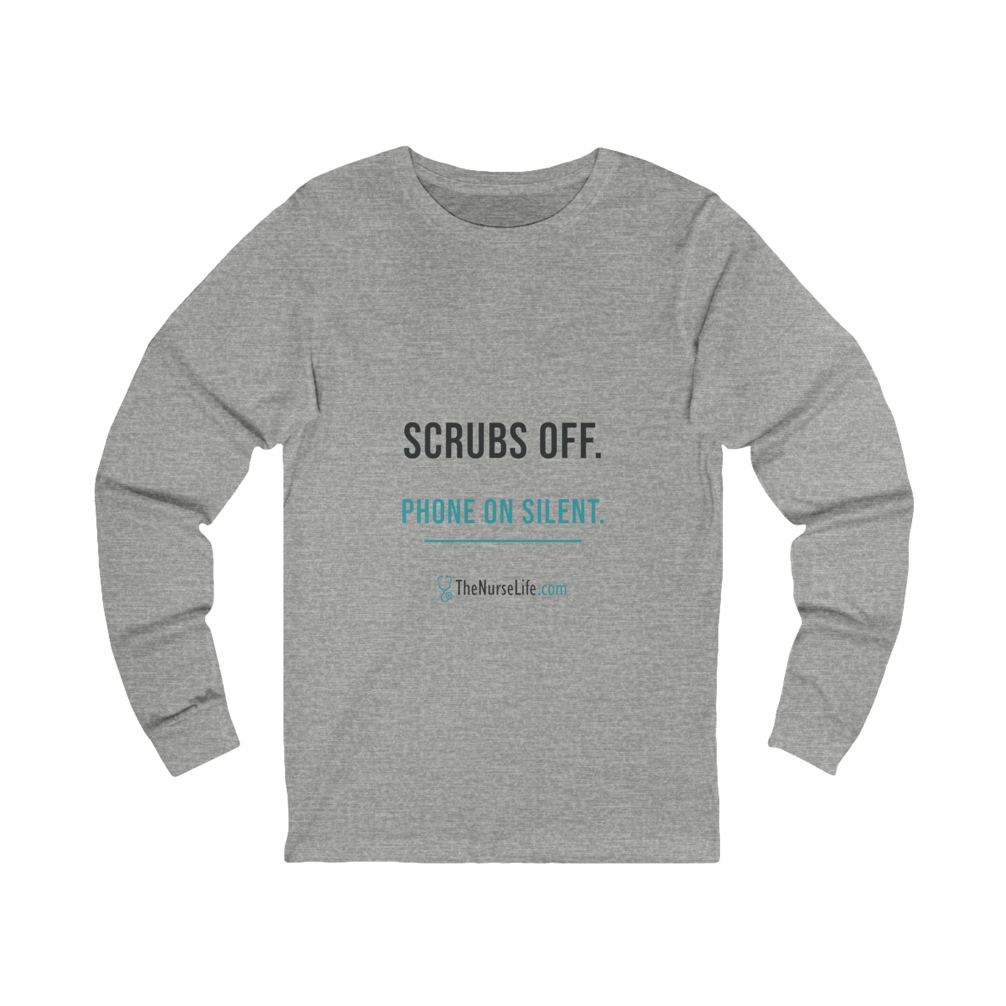Scrubs Off. Phone on Silent. — Unisex Long-Sleeve Tee - Image 9