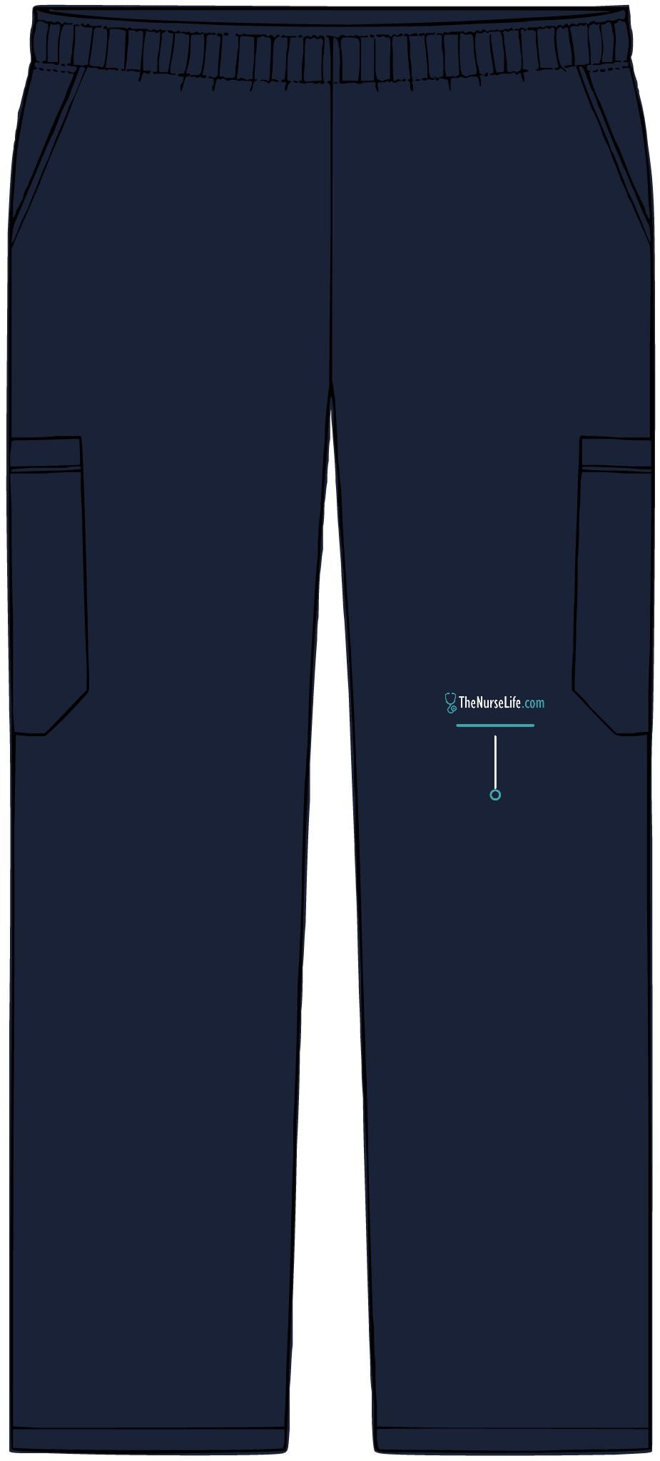 The Nurse Life Minimal Leg Mark — Men’s Scrub Pants - Image 5