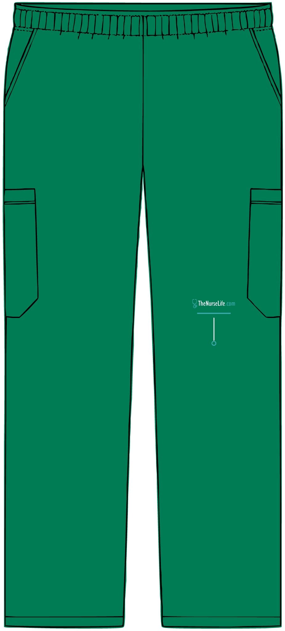 The Nurse Life Minimal Leg Mark — Men’s Scrub Pants - Image 9