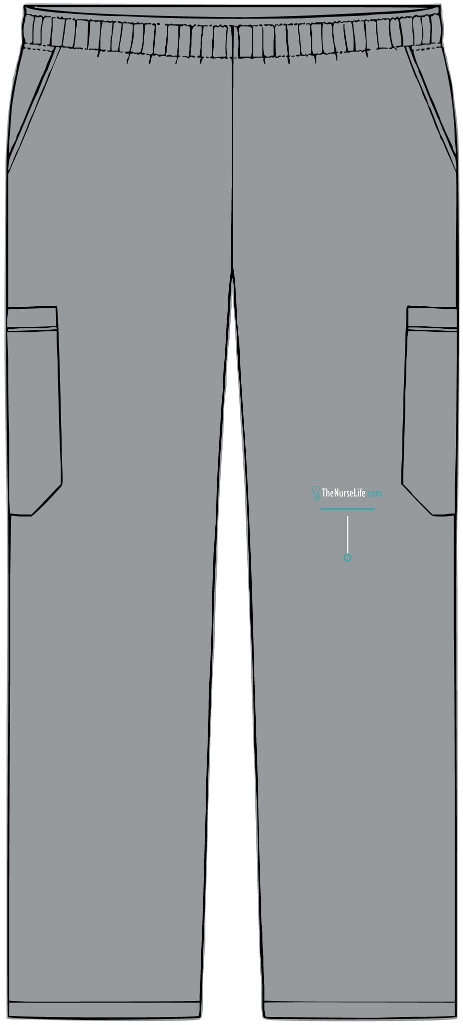 The Nurse Life Minimal Leg Mark — Men’s Scrub Pants - Image 13