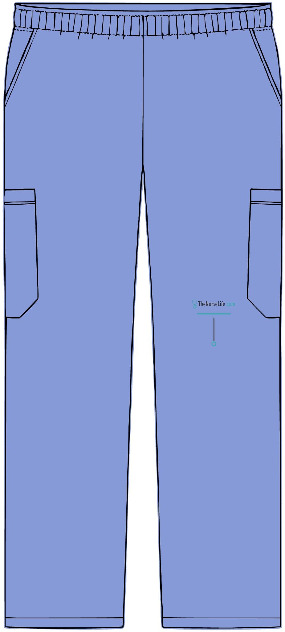 The Nurse Life Minimal Leg Mark — Men’s Scrub Pants - Image 17