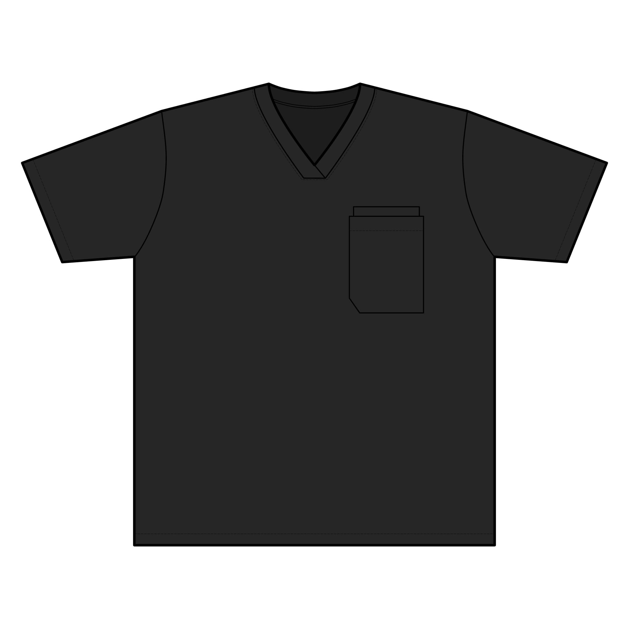 The Nurse Life Wide Logo — Men’s Scrub Top - Image 2