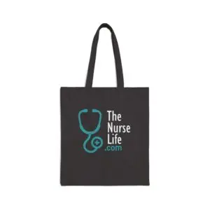 The Nurse Life Logo Canvas Tote Bag