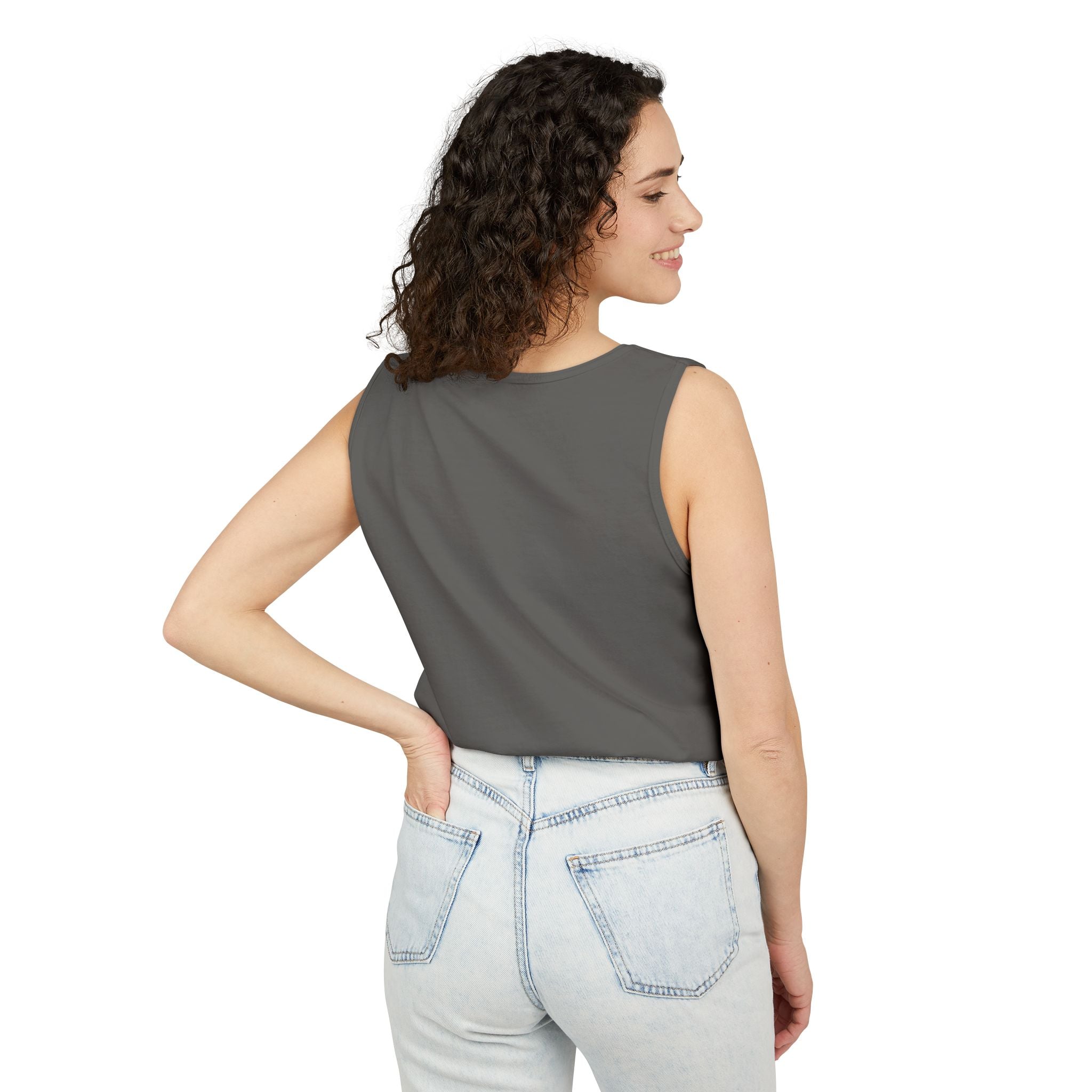 Scrubs Off. Still Caffeinated. — Unisex Tank Top - Image 8