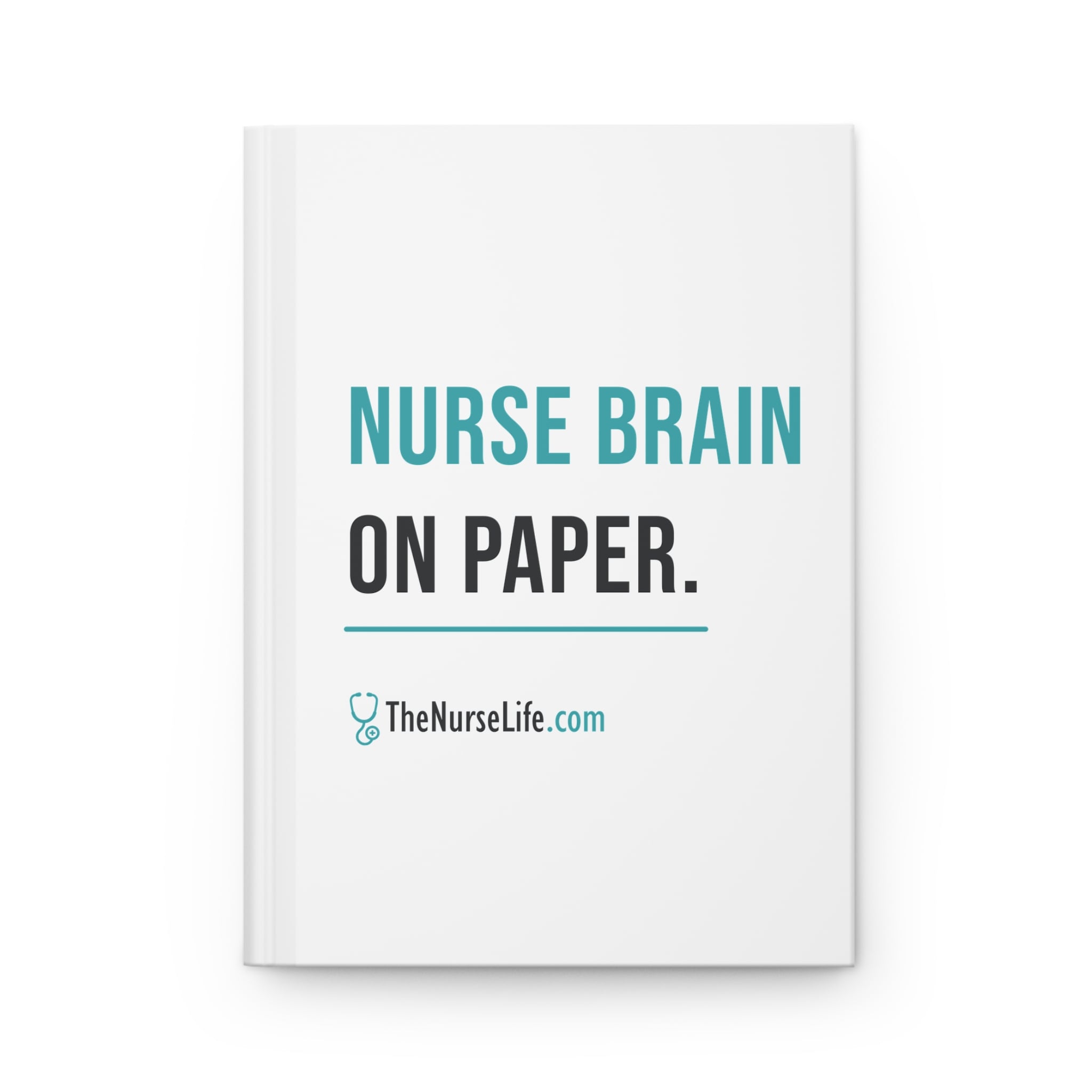 Nurse Brain on Paper — Matte Hardcover Journal